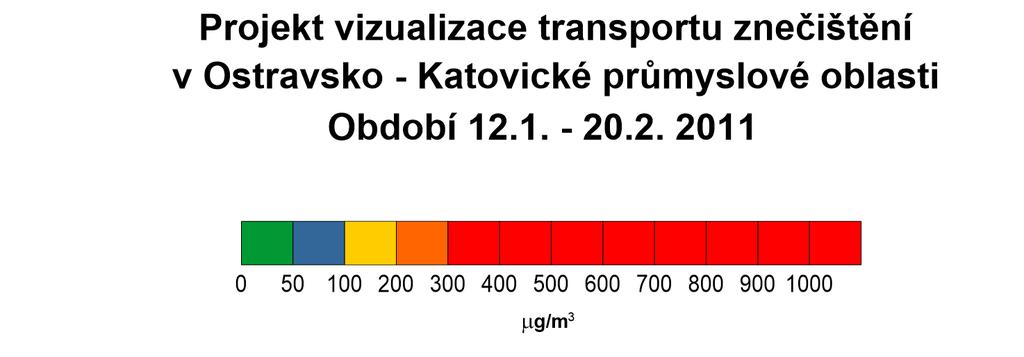 5.4 Animovaný model MANAŽERSKÉ SHRNUTÍ Z výstupních mapových kompozic pro sledované období 40 dnů topné sezóny roku 2011 byl sestaven animovaný model transportu znečištění v Ostravsko Katovické