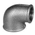 90 ŽŽ Gomito ridotto 90 FF FC - BLACK THREAD: Inner thread Rc, ISO 7-1 MATERIAL: Cast iron B300-06 SURFACE TREATMENT: black or galvanized Galvanized surface has thickness 70 µm and it is making by