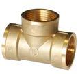 FITINKY MOSAZNÉ BRASS FITTINGS MESSINGFITTINGS MOSIĘŻNE ŁĄCZNIKI MOSADZNÉ FITINGY SÁRGARÉZ IDOMOK FITINGURI ALAMA MESINGANI FITING RACCORDI IN OTTONE SVIS: 130 EN 1254-4 T-kus FFF Tee FFF T-stück FFF