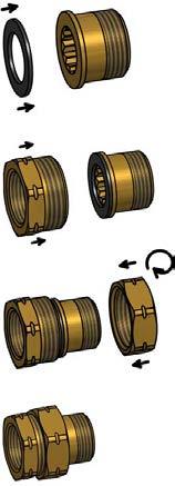 FITINKY MOSAZNÉ BRASS FITTINGS MESSINGFITTINGS MOSIĘŻNE ŁĄCZNIKI MOSADZNÉ FITINGY SÁRGARÉZ IDOMOK FITINGURI ALAMA MESINGANI FITING RACCORDI IN OTTONE ASSEMBLY PROCESS MMU - Components: 1x MMU374,