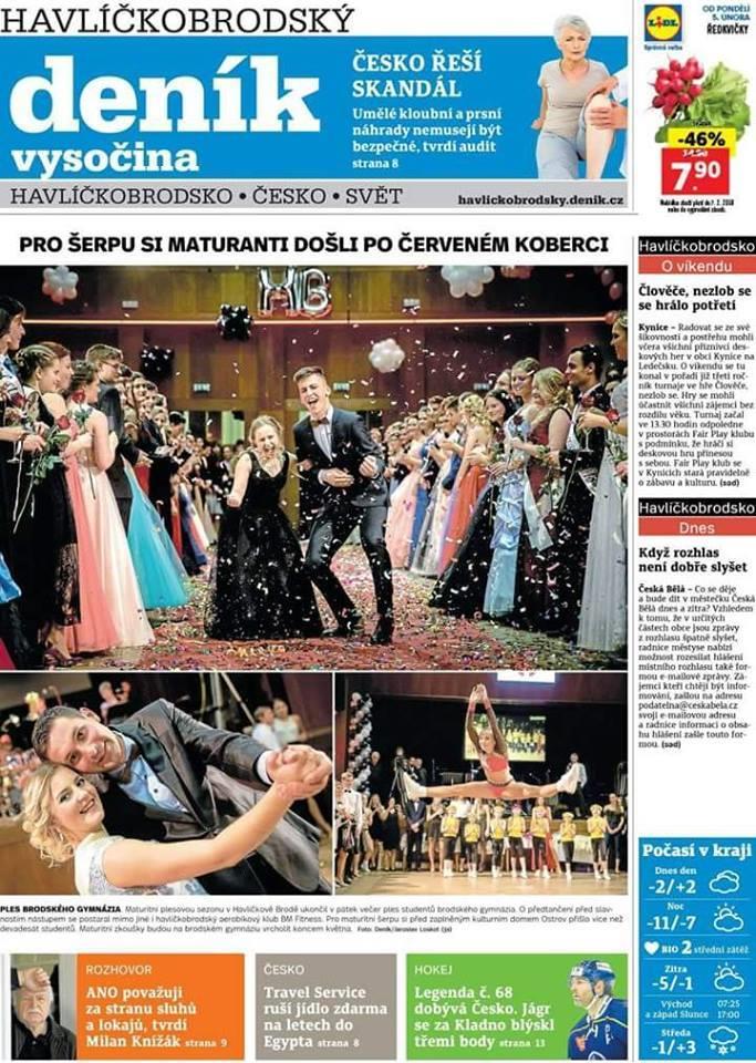 Maturitní ples gymnázia na