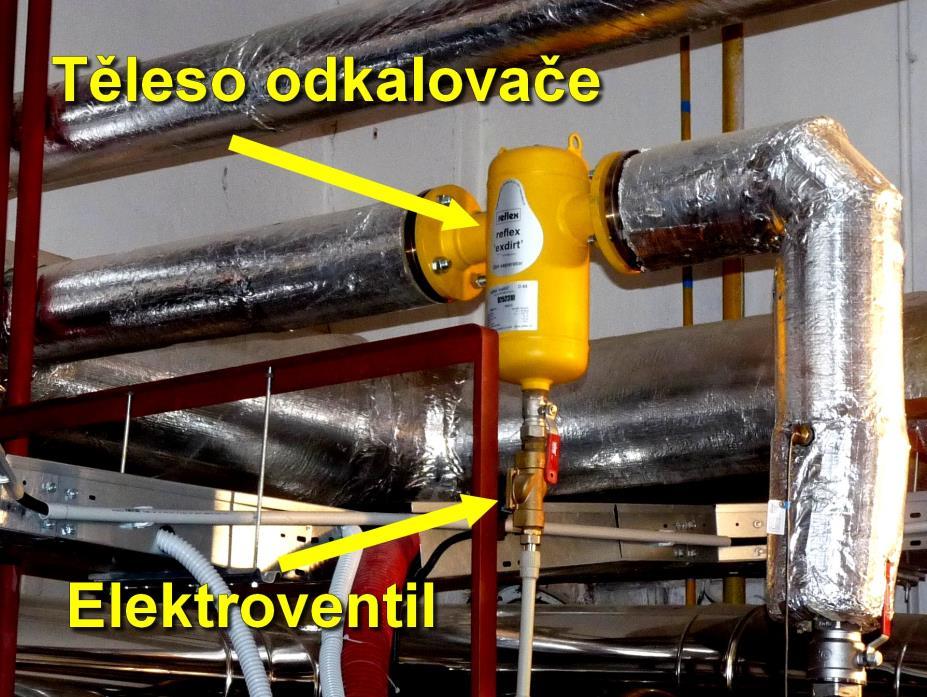 Odlučovače nečistot a kalů Exdirt: - Slouží pro odloučení pevných částeček unášených oběhovou vodou.
