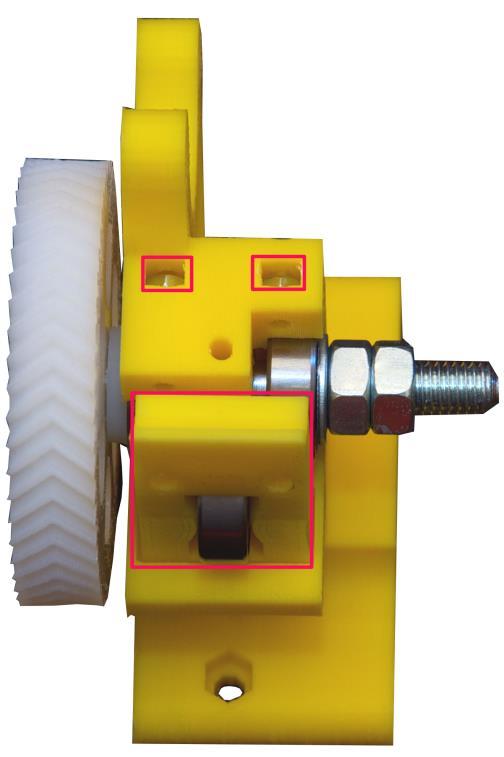 plastového dílku extruder idler.