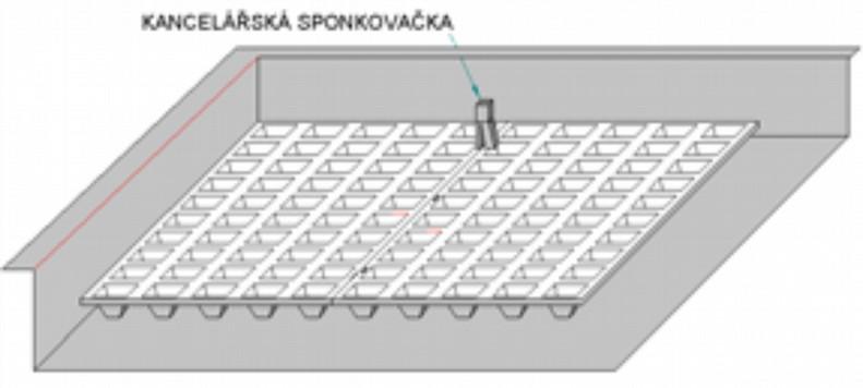 spojují se kancelářskou sponkovačkou. Ke spojování desek doporučujeme použít sešívací kleště Rapid K1 se sponami RAPID 24/8+.