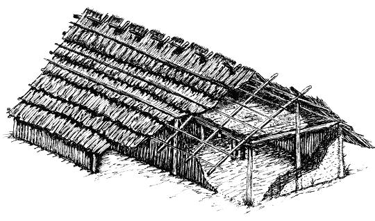 (Slezák 2006 ŽA 7; řada sloupových staveb, publ. jen předběžně Rybová AR 1972 a dř.).