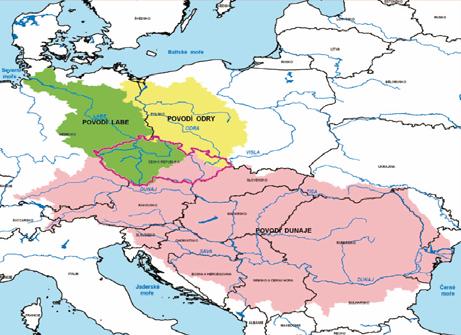 je významnou pramennou oblastí Hydrologická "střecha