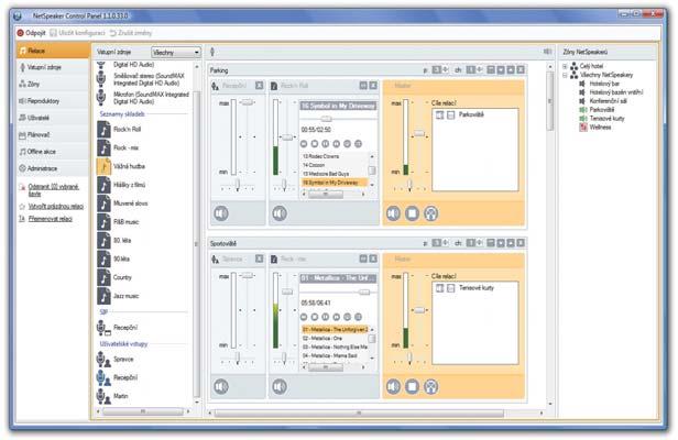 NetAudio Aplikace Player - Je určena pro laickou obsluhu, především pro přehrávání podkresové hudby - Verze i pro tablety se systémem Android - Vzhled snadný na interaktivní obsluhu, podobný