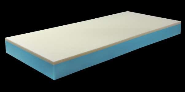 Luxusní a velmi pohodlná matrace je vyrobena ze speciální vysoce pružné studené pěny v kombinaci s viscoelastickou pěnou.