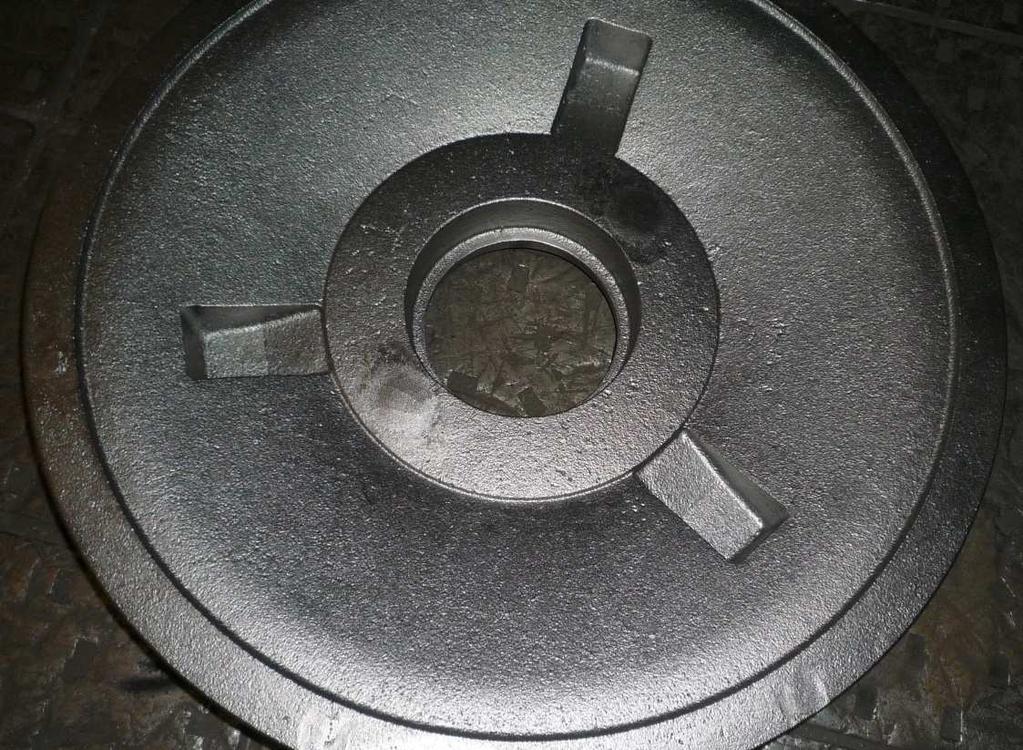 Tab. 11.4 Obsah mísiče Množství Jednotka Materiál 630 Kg písku Grudzeń Las d 50 = 0,27 mm 5 Kg bentonitu, Keramost Keribent K 1,5 Kg dextrin *Uvedené hodnoty jsou k datu 26.3.2010 *Obsah mísiče = jeden formovací rám Vyhodnocení: Obr.