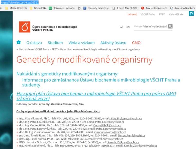 Přemístění informací o nakládání s