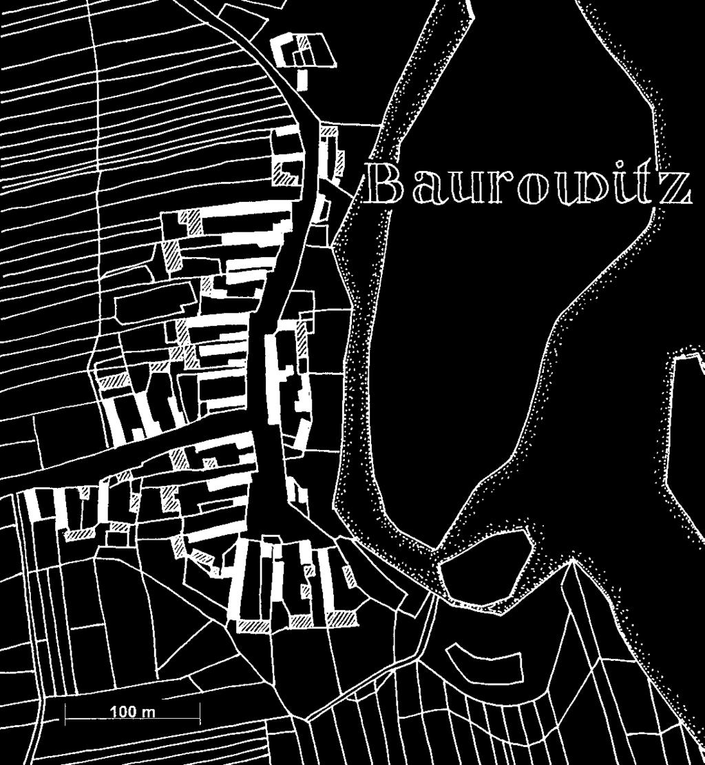 BAVOROVICE menn mi hrázemi a ohradní zdi rozlehl ch zahrad. stav: 04/2000 Literatura: Habart, 1941; Sedláãek, 1909; Spirhanzl Duri, 1945.