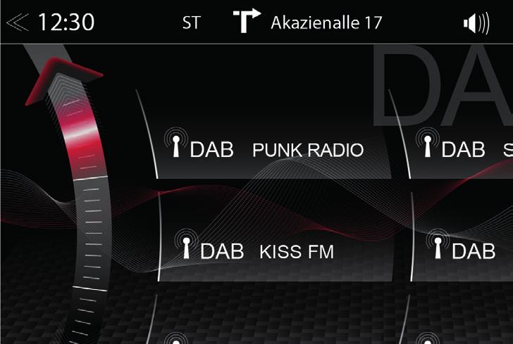 STANICE DAB+ PŘEDVOLBY (POUZE U MODELU Z-N426) (AUDIO) MÉDIA USB / BT A2DP / ipod Klepnutím na tlačítko předvoleb stanic zvolíte