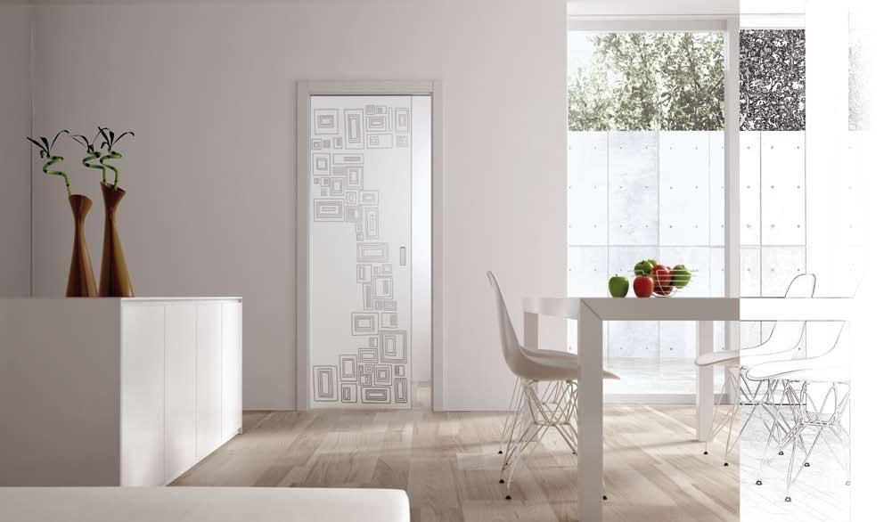 Posuvné dvere BEZRÁMOVÉ SKLENENÉ Aree, Flores a Colors sú nové modelové rady bezrámových sklenených dverí vyrobených z 10mm hrubého kaleného bezpečnostného skla.