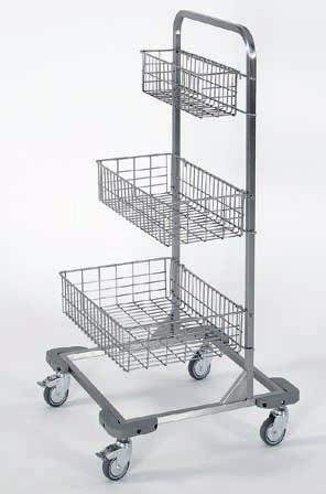 brake, 3 x stainless basket 01513 Nerez stojan 5008 stainless stand