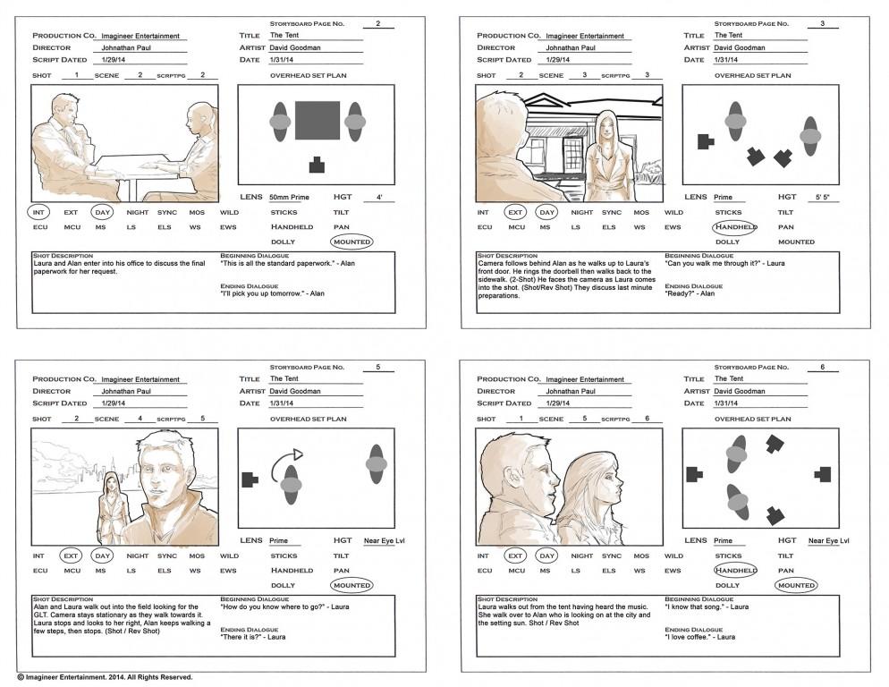 Doporučení Před natáčením si nejdříve rozmyslete, co chcete natáčet. U složitějších případů pomůže Storyboard. Jedná se o vizuální materiál, který vzniká při procesu tvorby videa.