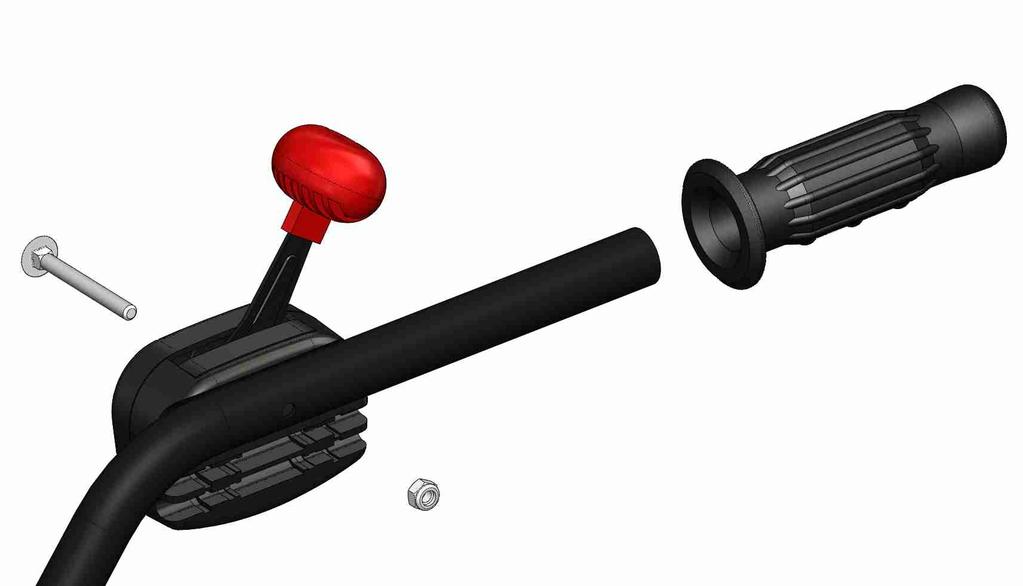 na spodek radiusu trubky madla Kabel