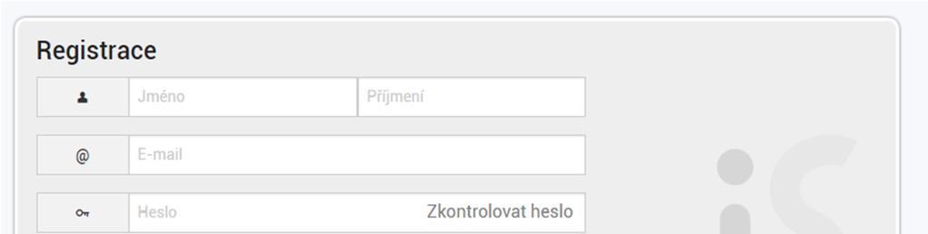 3. Otevře se vám dotazník, do kterého vyplníte své přihlašovací údaje: Jméno, Příjmení Napište vždy s velkým počátečním písmenem a ostatní písmena malá (tedy tak, jak se obvykle píší, např.