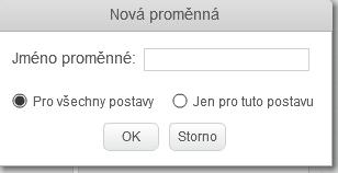 Proměnné tvoříme pro všechny postavy. Zpráva Zpráva je jakési oznámení, které je odesláno všem postavám ve hře.