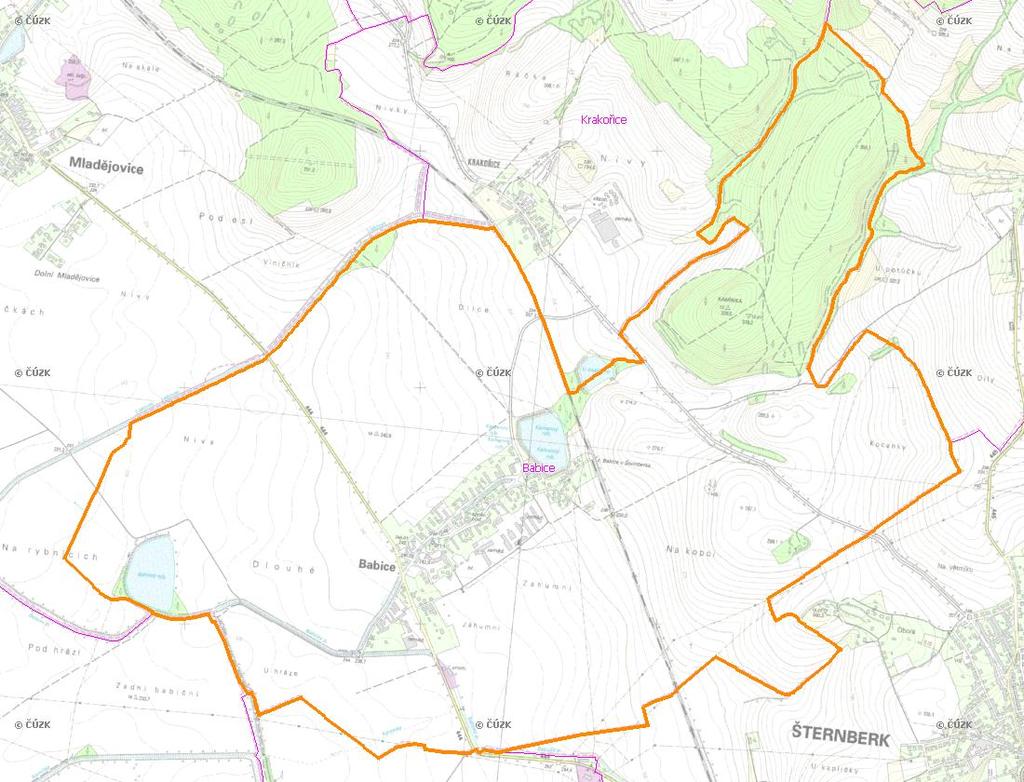 A. NÁZEV OBCE Název části obce (ZSJ): Babice Mapa A: Území obce Přehledová mapka Kód