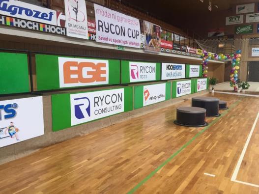 Další aktivity Nadále podporujeme konání soutěže moderní gymnastiky pod názvem RYCON CUP v Českých