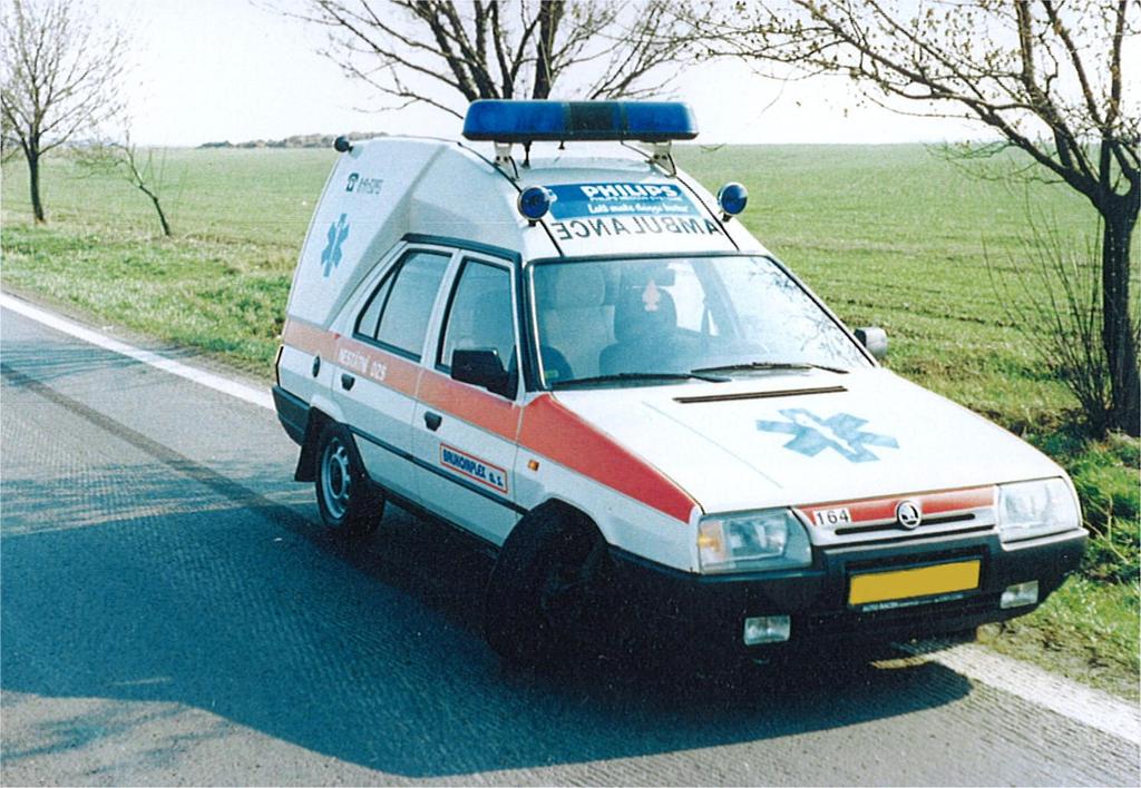 obr. 49 Automobil s vyvráceným