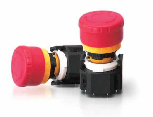 Bezpečnostní produkty Bezpečnostní tlačítka XW/XA Nouzové tlačítko XW s mechanickou indikací zabudovací Ø 22 mm mechanický indikátor
