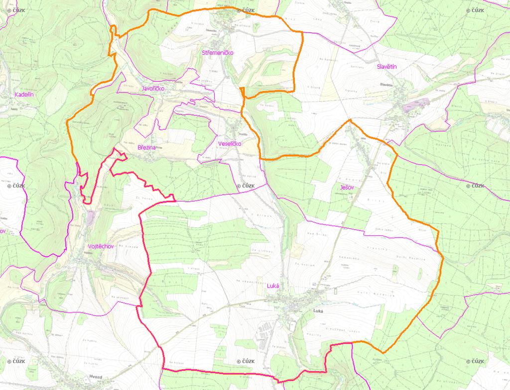 A. NÁZEV OBCE Název části obce (ZSJ): Luká Mapa A: Území obce Přehledová mapka Kód