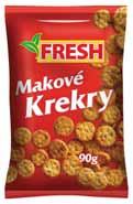 FRESH BASIC Mix želé, Medvedíci Kyslé červíky 100g 55 5,500/kg 25 6,250/kg FRESH Oblátka máčaná s arašidovou náplňou 40g + 25% GRÁTIS 33 0,165/l FRESH Sýtený nápoj so sukralózou 2l Cola, Pomaranč,