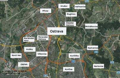 13. PRŮVODNÍ ZPRÁVA 13.1. Širší vztahy Lokalita se nachází v severovýchodní části Ostravy - ve Slezské Ostravě.
