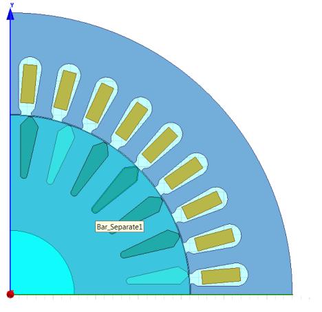 6 EXPORT DO MAXWELL 2D Pro zkoumání velikosti excentricity je nutno převést zkonstruovaný typ asynchronního motoru z modulu RMxprt do výpočtového prostředí Ansys Maxwell pomocí funkce create maxwell