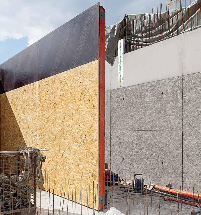 Systémové doplňky TRIO Struktur s libovolným pláštěm bednění pro speciální požadavky na povrch betonu Varianta TRIO Struktur umožňuje zhotovení speciálních povrchů betonu.