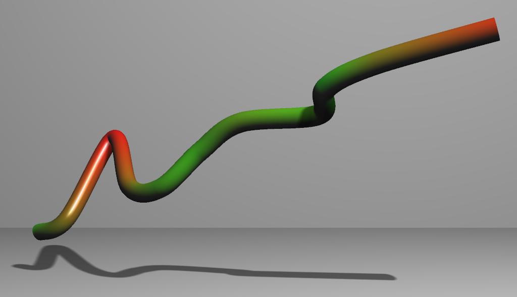 User may choose constant color, start-end gradient and speed-based gradient for differentiation of individual trails, representing direction of movement or indicating speed of motion, respectively.