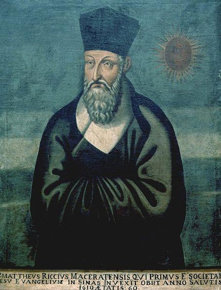 Matteo Ricci 1552 1610; italský jezuitský misionář, jeden ze zakladatelů jezuitských misií v Číně.