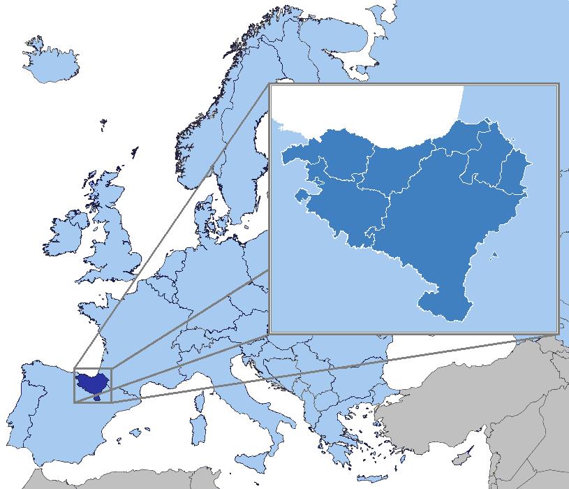 POLOHA Baskickom prechádza hranica Francúzska a Španielska.