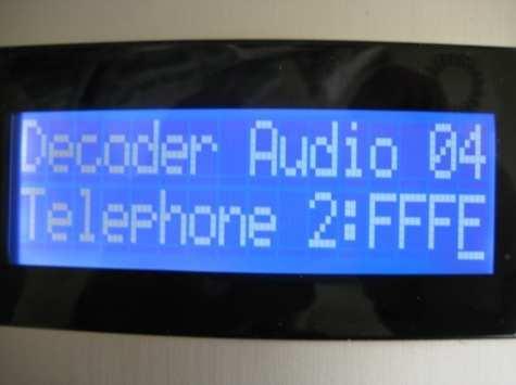 Vstup do Decoder menu Stiskni 2 a pak 1 Individual pgm 3 stiskni programovací tlačítko na audio dekodéru 4.