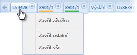 Legenda k obrázku č. 4: Prvek/část okna 1.