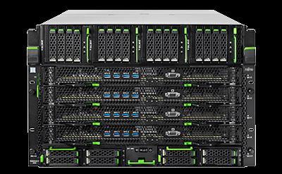 FUJITSU Server PRIMEQUEST 3800E Co je nového Product Facts 8x Intel Xeon Platinum procesor 12TB (DDR4, 2,666 MHz) přes 96 DIMMů 24 x 2.