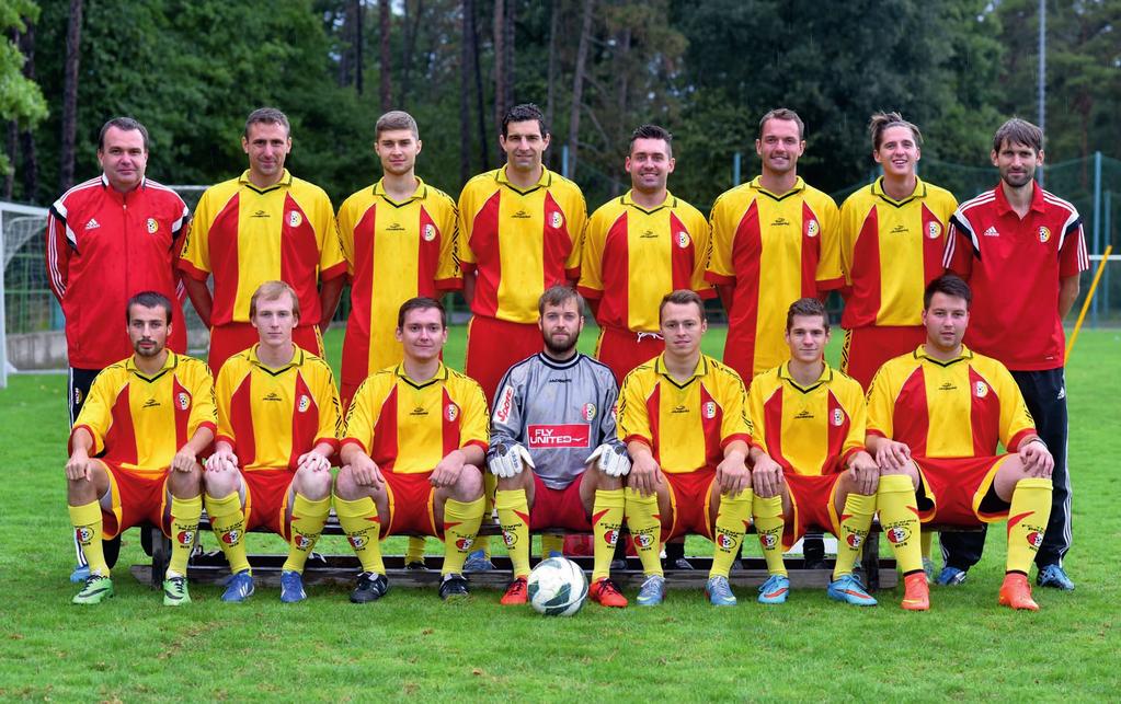 muži B Horní řada (zleva): Libor Koubek (vedoucí týmu), Martin Vrzal, Jiří Hendrich, Jiří Žalud, Pavel Žibrita, Jan Varecha, Patrik Škobis, Petr Dedek (hrající trenér).