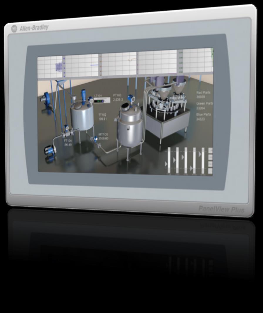 PanelView Plus 7 Standard Anatomy Customizationready Bezel ATEX II 3G/D and UL Class 1, Div 2 for demanding environments (zone 2 & zone 22) Remote access via VNC and FactoryTalk Viewpoint