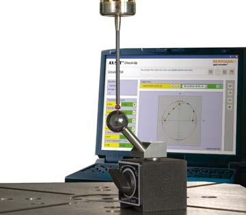 měřicích strojů Ověření volumetrické přesnosti podle BS ISO 10360-2 AxiSet Check-Up