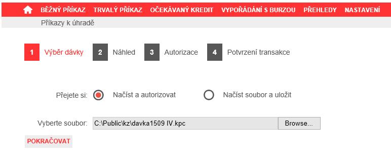 Obrázek 168 - Tisk přehledu platebních příkazů do zahraničí 3.