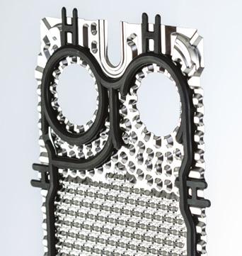 Výhody desek Micro Plate Připojení DN32 až DN50 Všechny typy geometrií H, L & M Přizpůsobeno Vašim požadavkům Stejně jako u všech našich ostatních typů deskových výměníků navrhujeme i tuto geometrii