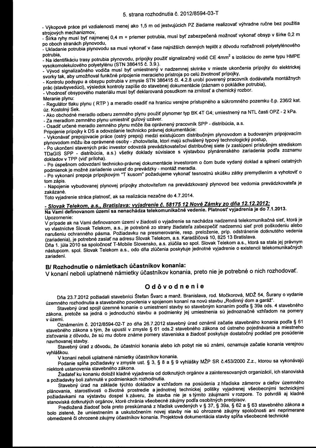 5. strana rozhodnutia č.