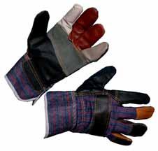 11 LIMOSA - kombinované rukavice Rukavice z hovězí štípenky v dlani zesílené druhou vrstvou a bavlněné tkaniny na hřbetu, s tuhou