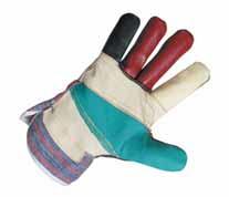 12 GROSBEAK - kombinované rukavice Rukavice z hovězí štípenky s podšívkou a zesílenou vrstvou ve dlani, bavlněná tkanina na hřbetu,