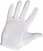 6 12 IBIS - textilní rukavice Šitý jemný, bílý jednoduchý nylonový úplet, fourchette, bez manžety. 03 3211 000 vel.