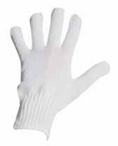 8, 10 BULBUL - textilní rukavice Bezešvý úplet, nylon/bavlna, barva šedo-bílá. 03 3259 309 vel.