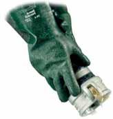 7 10 SOL-KNIT 39-112 - chemické rukavice Šitý bavlněný úplet máčený v nitrilu s výbornou mechanickou ochranou společně s dobrou odolností vůči chemikáliím,