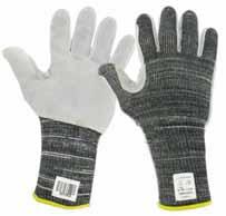 8 11 STEELPRO NC - protiřezné rukavice Bezešvé pletené protiřezné rukavice z para-aramidu v kombinaci s ocelovým vláknem.