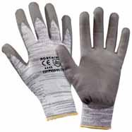 6 11 DYNAAIR - protiřezné rukavice Bezešvá pletená rukavice z vláken Dyneema/polyamid, dlaň a prsty máčené v polyuretanu, délka 25 cm. 4544 03 3101 159 vel.